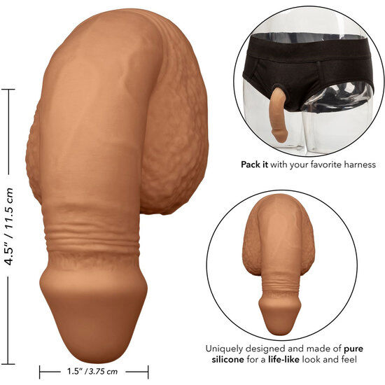 CALEXOTICS - SILICONE PACKING PENIS 12.75 CM CARAMEL